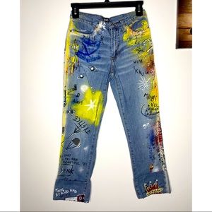 Dolce & Gabbana Ittierre Vintage Graffiti Jeans